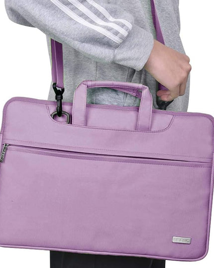 Hseok 17.3 Inch Laptop Shoulder Bag for Most 17.3" Dell Asus HP Lenovo Notebooks, Purple