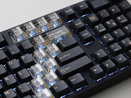 NJ98 Wireless Custom Mechanical Keyboard with Screen Knob 96% Hot Swappable RGB Keyboard Mac Windows (Black Samurai, Brass Plate-Box Deep Sea)