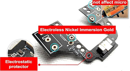 Hot-Swap Micro Switch PCB Kit for Logitech G Pro X Superlight GPX GPW 2 Mice – ENIG Gold Pads, 6-Claw Clamps | Fix Double-Click & Customize Clicks
