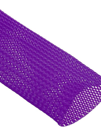 uxcell Expandable Sleeving,2 3/8-inch 10ft Cable Sleeve, Purple