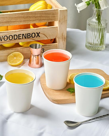 TV TOPVALUE 360 Count 8 oz Paper Cups, Disposable Paper Coffee Cups 8 oz,Hot Beverage Drinking Cups for Water Juice or Tea,Perfect for Office Home Party
