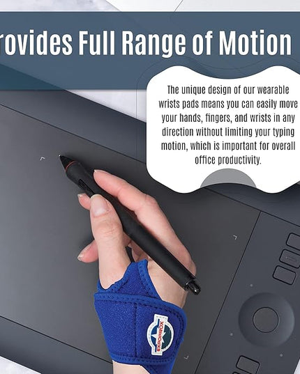 EXPOROX-Wrist Rest Pads-Ergonomic Mouse and Keyboard Support-Tension.Adjustable Fit with Padded Comfort.
