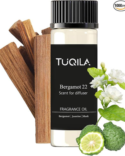 Hotel Bergamot Essential Oil 20ML Sampler Waterless Scent Oil for Cold Air Diffusers, Luxury Aroma Fragrance Oils for Home, Spa&Office-Long Lasting Aromatic Oils