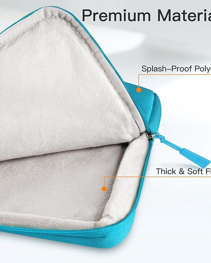 JETech Laptop Sleeve for 13-14Inch MacBook Air/Pro (M5/M4/M3/M2/M1) 2020-2025, 13-13.6 Inch Notebook, Waterproof Shock Resistant Bag Case with Accessory Pocket (Blue)