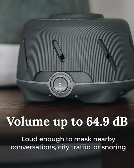 Yogasleep Dohm (Charcoal) The Original White Noise Machine, Relaxing Natural Sound from a Real Fan, Noise Cancelling for Office Privacy, Sleep Aid for Adults & Baby, Travel Size Pink Noise Machine