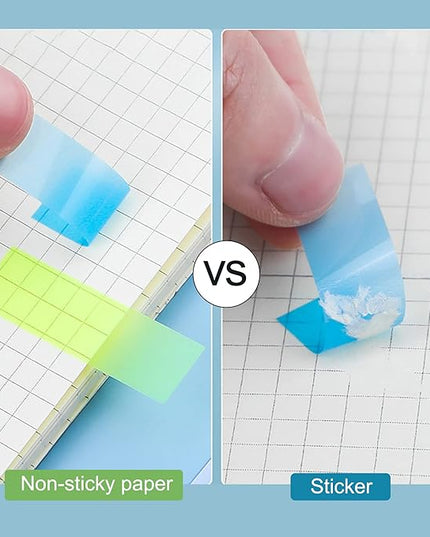 Golcellia 600 Pcs, Transparent Sticky Notes, Page Markers, Book Tabs, Sticky Note Tabs, Sticky Tabs, Page Tabs, Label Stickers, Pop Up Index Tabs, Tabs Flags Stickers