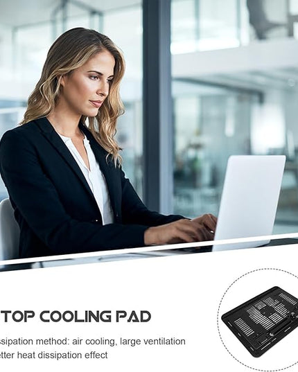 Gadpiparty Gaming Laptop Cooling Pad Laptop Stand for Desk with Quiet Fans Multipurpose Notebook Holder Compatible with Tablets for Home and Office Use