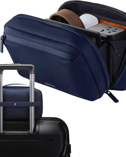 EPICKA Electronics Organizer Travel Case - Cable Organizer Bag for Travel Accessories, Tech Pouch for Cords, Charger, Adapter, Cables, Power Bank, Waterproof Storage Bag with Luggage Strap, Navy