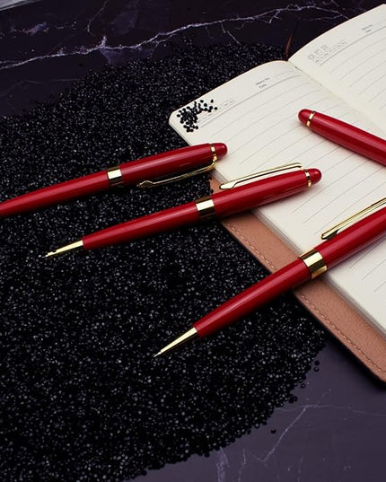 Ancolo Personalized Business Ballpoint Pens-Medium Point Nib - Quality Pens Metal Body no plastic, Engraving With Your Name/Message Corporate Executive Gift for any occations
