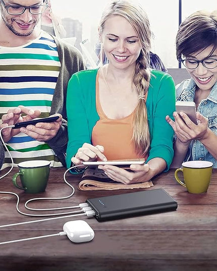 Portable Charger 36800mAh Power Bank,PD Fast Charging USB C External Battery Pack,4 Outputs 2 Inputs Travel Essentials Portable Phone Charger for iPhone 17/16/15/14/13/12,Galaxy S24 Android Phone etc