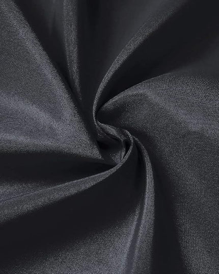 GFCC Black Backdrop Curtain - Polyester 6FT x 10FT for Wedding Party Banquet Fabric Backdrop