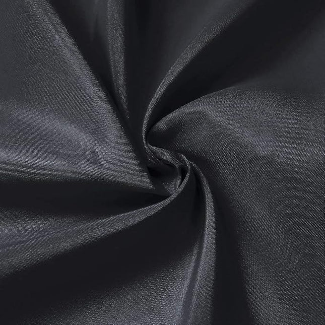 GFCC Black Backdrop Curtain - Polyester 6FT x 10FT for Wedding Party Banquet Fabric Backdrop