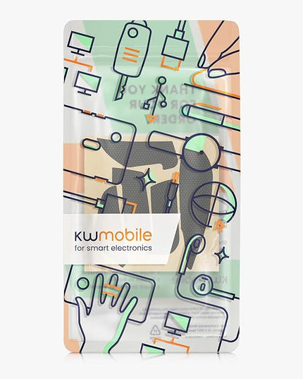 kwmobile Mouse Grip Tape Compatible with Logitech MX Master 3S Grip Tape - Non-Slip Faux Leather - Black
