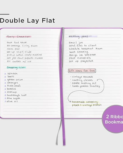 &And Per Se Lined Journal Notebook, 160 Pages, A5 5.7 x 8 inches College Ruled Thick Paper Notebook Journals for Writing, Hardcover Notebooks for Women Men Office School (1 Pack, Violet)