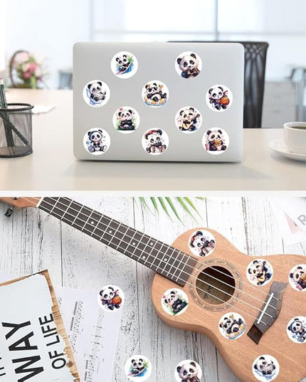 500 Pcs Cute Panda Sticker for Teen - Sticker Graphic - Cartoon Stickers for Water Bottles Laptop Bumblebee Stickers Waterproof Aesthetic Vinyl Decals Stickers for Adults Teens