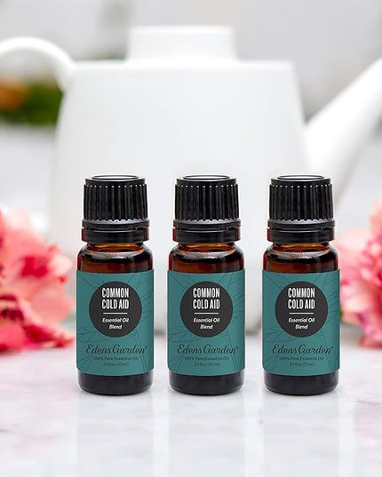 Edens Garden Common Cold Aid Essential Oil Blend- 100% Pure Premium Grade, Undiluted, Natural, Therapeutic, Aromatherapy, The Best for Skin, Humidifiers, Candle 30 ml (1 fl oz)