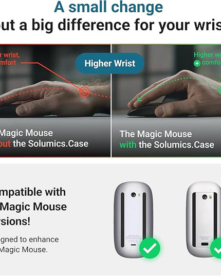Magic Mouse Case for Better Hand Position | Better Magic Mouse Grip for More Control | Ergonomic Support | iMac Accessory | Works with Any Version