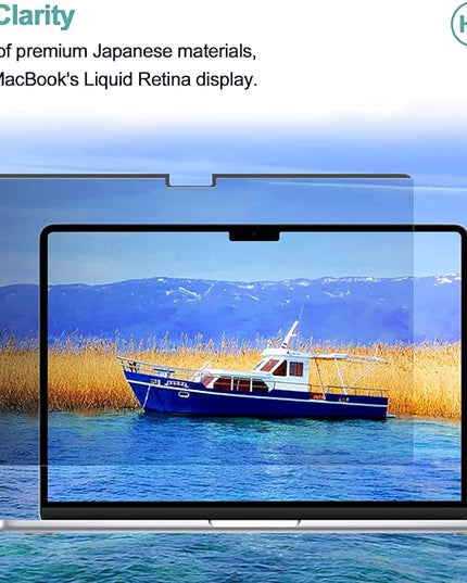 IPROKKO Magnetic MacBook Privacy Screen Protector, Compatible with MacBook Air 15Inch (2023-2025, M2 M3 M4) - A2941 A3114 A3241, Removable Matte Anti Glare Blue Light Filter for Mac Air 15.3" Laptop