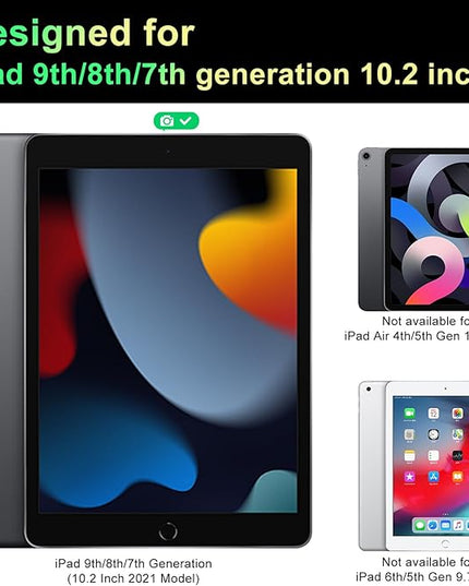 LUSA DESIGN 360°Magnetic Privacy Screen for iPad 9th/8th/7th Generation (10.2Inch,2019/2020/2021), Removable Anti Blue Light Glare Spy Private Filter, High Sensitive Bubble-Free Screen Protector