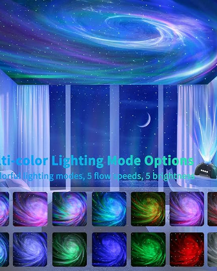 AIRIVO Star Projector, Galaxy Light Projector, Night Light Projector & Music Speaker & White Noise, Sound Machine Projector for Kids Adults, Bedroom, Room Decor, Party, Ceiling