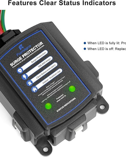 FHSPD108S Whole House Surge Protector for 108,000 Amps, Ultimate Surge Protection, Whole Home Surge Protector for Indoor/Outdoor Use, 120/240V