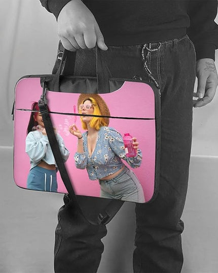 Custom Laptop Bag Personalized Laptop Case Sleeve Shoulder Bag With Photo Logo Text Slim Computer Messenger Briefcases