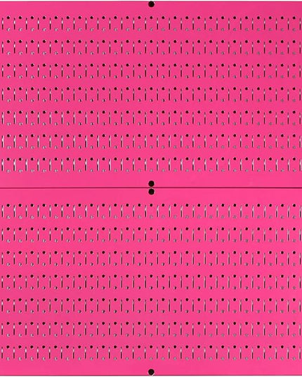 Wall Control Pegboard Value Pack - (3) Pack of Wall Control 16-Inch Tall x 32-Inch Wide Horizontal Pink Metal Wallboards for Home & Garage Tool Storage Organization (Pink Pegboard)