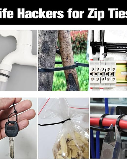 Zip Ties 12 inch, 1000 Pack Black Zip Ties, Self-Locking Nylon Cable Ties with 50 lb Tensile Strength,Wire Ties for indoor and outdoor use.