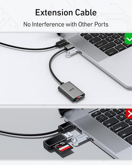 uni SD Card Reader, High-Speed USB 3.0 to Micro SD Card Adapter, Aluminum Computer Memory Card Reader Dual Slots, for SD/SDXC/SDHC/MMC/Micro SDXC/TF/Micro SDHC | Laptop, PC, and More
