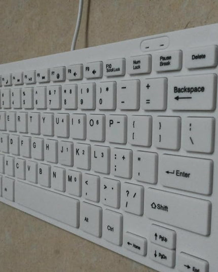 Compact Quiet Keyboard for Laptop, USB Lightweight Keypad - Portable Ultra-Slim Typing Device for Laptop Tablet Men Women