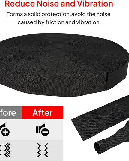 2 in 1 Heat Shrink Braided Sleeving Fabric Tubing-Ideal fit Irregular Shape Hose/Cable/Wire (3/4"(19mm), 14FT)