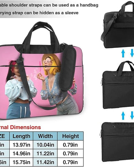 Custom Laptop Bag Personalized Laptop Case Sleeve Shoulder Bag With Photo Logo Text Slim Computer Messenger Briefcases