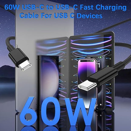 iPhone 17 Charger Fast Charging,2Pack 45W USB C Charger Block Power Adapter&10FT Type C USB C to C Cable Cord for iPhone 17 Pro Max/17 Air/17 Pro/17/16e/16 Plus/15 Pro Max,iPad Pro/Mini/Air,Galaxy S25