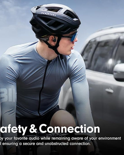 Bone Conduction Headphones,Open Ear Headphones Bluetooth5.4 with Mic,Wireless Headphones 10H Playtime, Waterproof Sport Headphone Suitable for Running,Cycling, Outdoor Sports Black