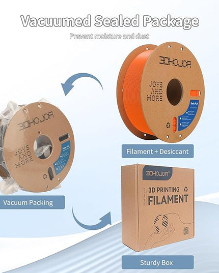 3D Printing Filament High-Speed PLA Filament 1.75mm 300mm/s 1kg Cardboard Spool Dimensional Accuracy +/- 0.03 mm Fit Most 3D FDM Printer-Orange
