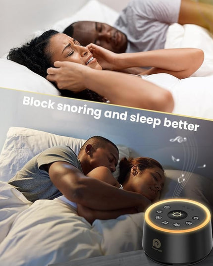 Dreamegg White Noise Machine - Sound Machine for Adult Baby Kid, Noise Machine for Sleeping with 24 Calming Sound, Ambient Nightlight, Continuous or Timer, Loud Sleep Machine for Home Nursery Office
