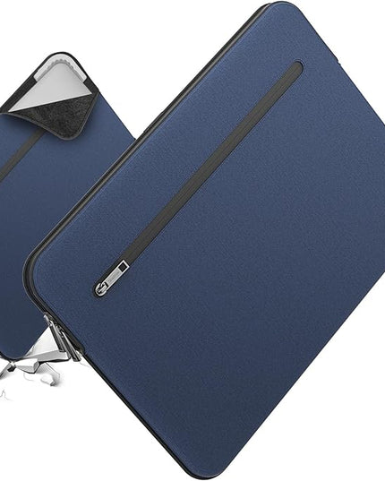 Smatree SlimPro Laptop Sleeve Case for 14 inch DELL Precision 3490/3480/3470 Workstation, DELL Laptop Case with Swift-Access Accessory Pocket, Patented Super-Corner Design, Blue (S420B)