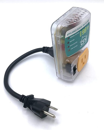 Heavy Duty 20-Amp 2400-Watt Appliance Surge Protector Smart Circuit Plug with Outlet Saver Power Cord