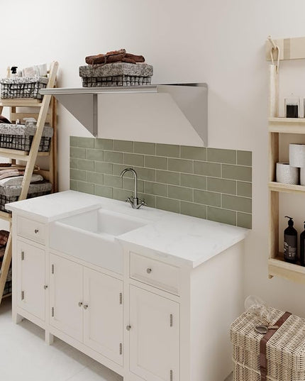AmGood 36" Long X 18" Deep Stainless Steel Wall Shelf | NSF Certified | Appliance & Equipment Metal Shelving | Kitchen, Restaurant, Garage, Laundry, Utility Room
