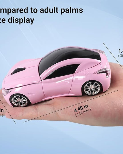 elec Space Car Mouse, Wireless Mouse (Milk Tea Pink)