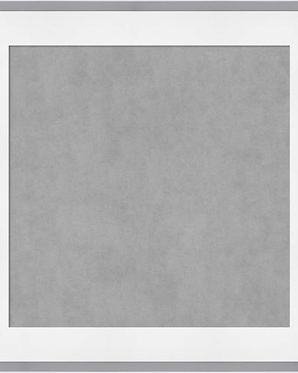 Amanti Art White Framed Magnetic Board 15x15 X-Small Vision Board for use with Magnets, 100% Metal Sheet to Display Items as Office Decor or for Home Organization in mudroom, Kitchen or Kids Room