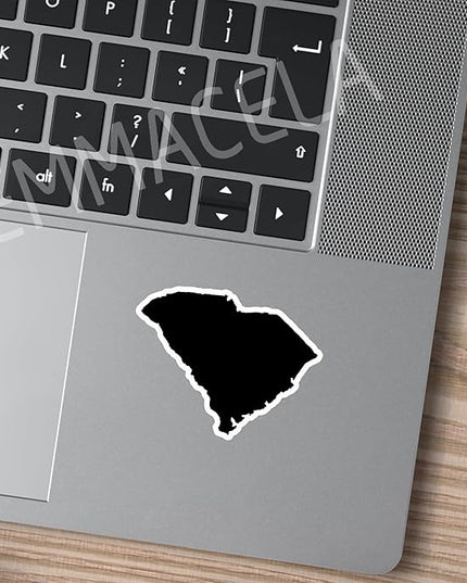 (3PCS) South Carolina Stickers, SC Map US State Waterproof Vinyl Decals for Tumblers, Water Bottles, Laptops, Books, Scrapbooks, Great for South Carolina Lovers 3 x 2.3 Inch