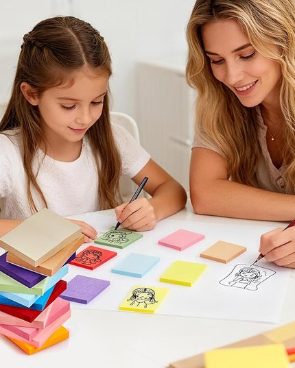 (40 Pads) Sticky Notes 1.5x2 in, 16 Colors Post Self Stick Pad Its, Clean Removal Colorful Mini Pads Bulk for Office, Home, School,Teachers, Meeting, Notebooks