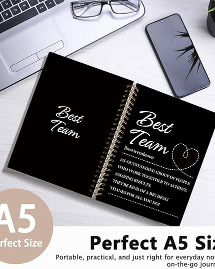 Best Team Definition Office Notebooks for Work, Team Gifts Notebook Journal, Office Gifts for Coworkers, Team Appreciation Gifts, Office Hardcover Spiral Notebook 5.5x8.3 Inch