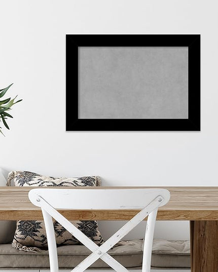 Amanti Art Black Framed Magnetic Board 15x21 Small Vision Board for use with Magnets, 100% Metal Sheet to Display Items as Office Decor or for Home Organization in mudroom, Kitchen or Kids Room