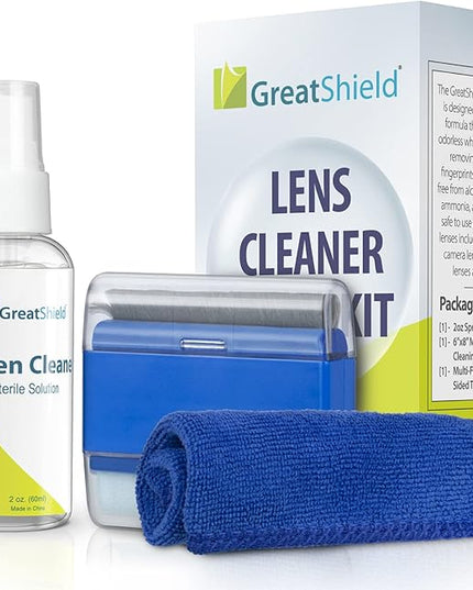Universal Screen Cleaning Kit, Microfiber Cloth + 2 Sided Brush + Non-Streak Solution Spray [for TV, Laptops, PC Monitors, Smartphones, Tablets, Camera, Keyboard and Other Electronics]