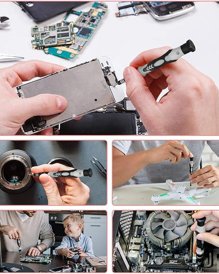 Precision Screwdriver Set, SHARDEN 122 in 1 Electronics Magnetic Repair Tool Kit with Case for Repair Computer, iPhone, PC, Cellphone, Laptop, Nintendo, PS4, Game Console, Watch, Glasses etc (Grey)