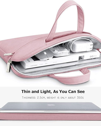 Hseok 17.3 Inch Laptop Shoulder Bag for Most 17.3" Dell Asus HP Lenovo Notebooks, Pink