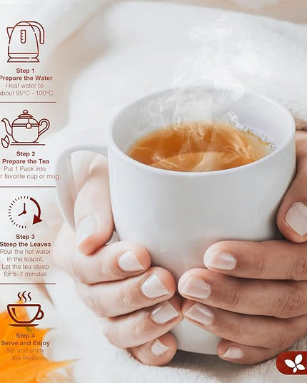 FreshDrinkUS, Premium Colon Cleanse Tea – 60 Tea Bags – Rhubarb Root & Hawthorn Berry with Senna, Lotus Leaf, Valerian Root & Psyllium Husk – Herbal Blend, Caffeine-Free. Vegan