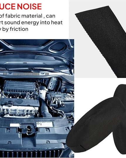 2 in 1 Heat Shrink Braided Sleeving Fabric Tubing-Ideal fit Irregular Shape Hose/Cable/Wire (1-1/8"(29mm), 22FT)